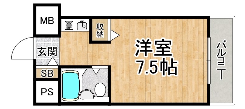 パープルマンションⅢ 間取り図