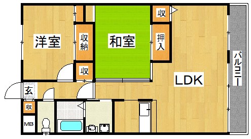 リバーサイド中もず  間取り図
