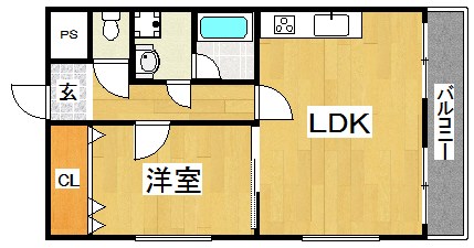 ハイライズ仙水 間取り