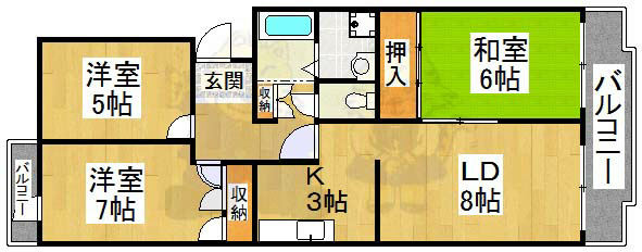 サンモール田中 間取り図