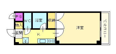 白鷺TKハイツ１号館 間取り図