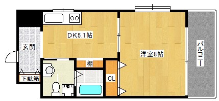ブランカ中百舌鳥 間取り図