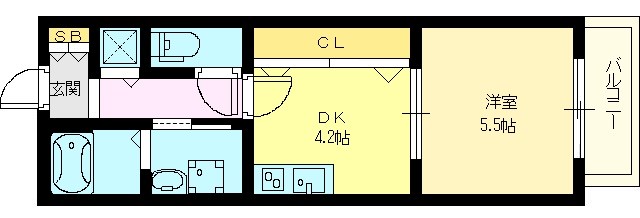 コスモハイツ 間取り図