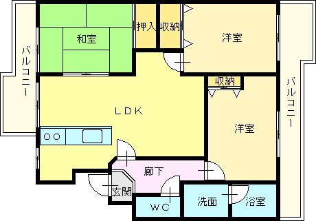 メゾン・アルルＮ 間取り図