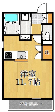 エスポワールTK 302号室 間取り