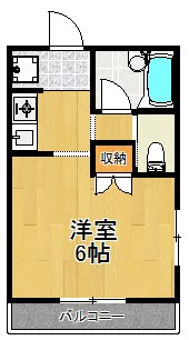 αメゾン 201号室 間取り