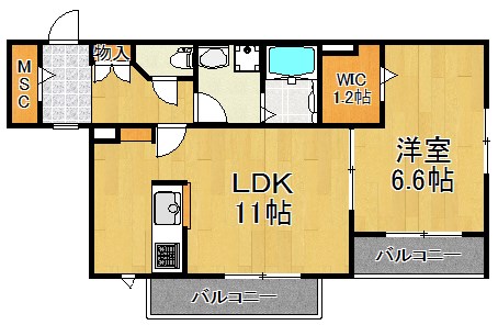新川崎シティコート 間取り図
