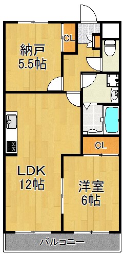 新川崎シティスクエア 105号室 間取り