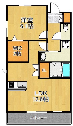 カーサ・ビアンカ 203号室 間取り