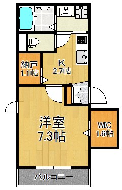 elle新川崎 102号室 間取り