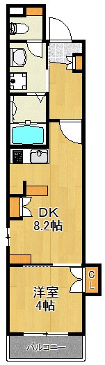 Beメゾン 202号室 間取り