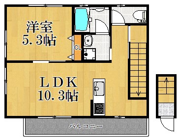 オリーブハイツ 202号室 間取り