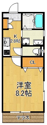 101号室 間取り
