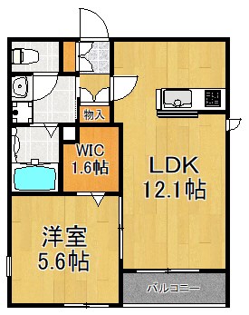 リヴェール 201号室 間取り