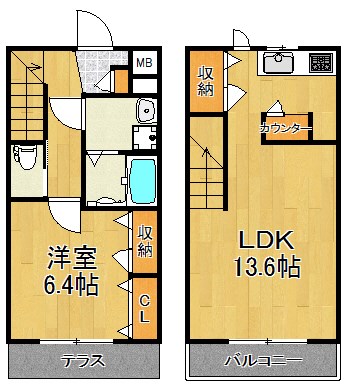 カサベルテ 103号室 間取り