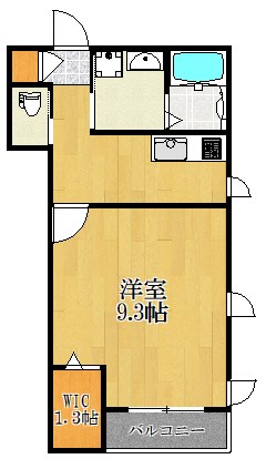 クレールジュール 302号室 間取り