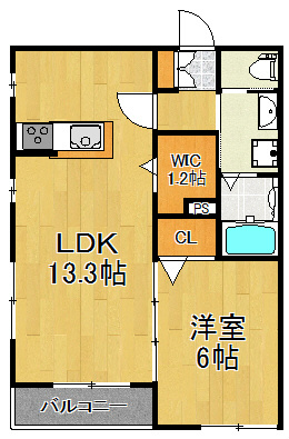 Maison　ジョワイユ　小田 301号室 間取り