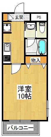 ラフィーネ 102号室 間取り