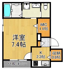 K space 301号室 間取り