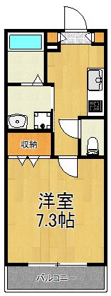 メゾンいづみ 202号室 間取り