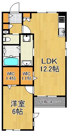 HEBELMAISON ODA 205号室 間取り