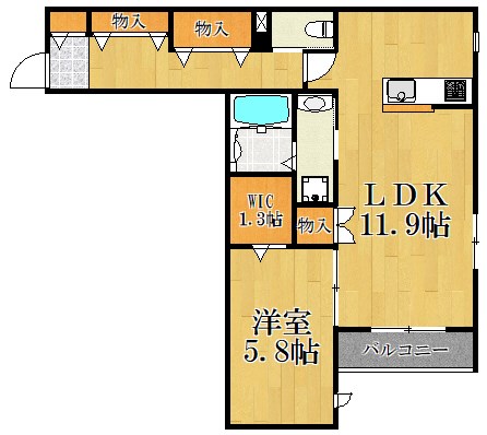 HEBELMAISON ODA 302号室 間取り