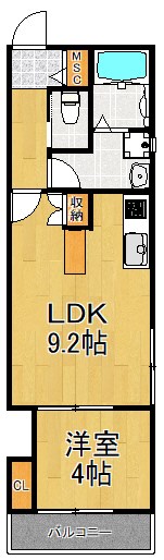 Beメゾン 301号室 間取り