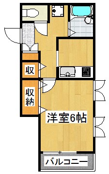 フラットコート 301号室 間取り