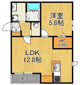 Buena 205号室 間取り