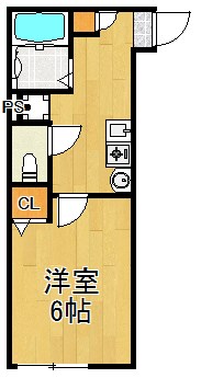 エム川崎 104号室 間取り