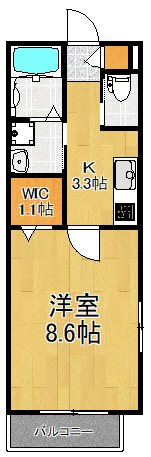 シルト豊岡 K203号室 間取り