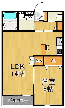 アベニュー大島 202号室 間取り