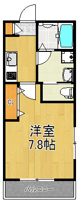 MARUMO COURT Ⅱ 101号室 間取り
