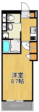 エスポワール川崎 205号室 間取り
