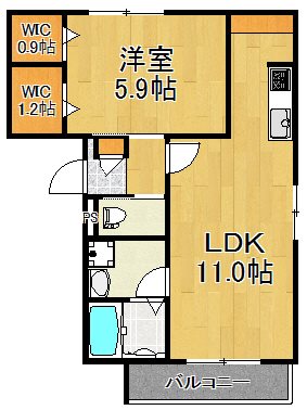 メゾン・クレール 105号室 間取り