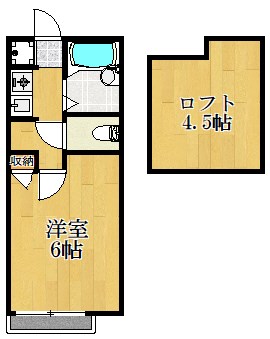 グランヴェールみゆき公園 202号室 間取り