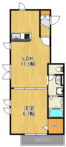 Axis川崎 301号室 間取り