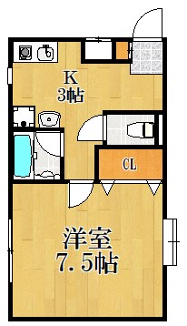 マーヴェル下北 205号室 間取り