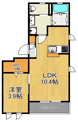 ヘーベルメゾン 201号室 間取り