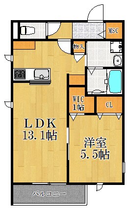 アドゥシール 301号室 間取り