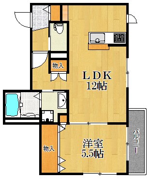Chrysantheme 201号室 間取り