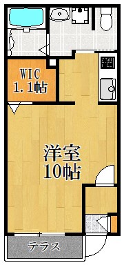 レジオン新川崎 103号室 間取り