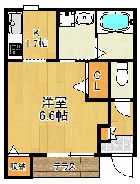 エフコート 101号室 間取り