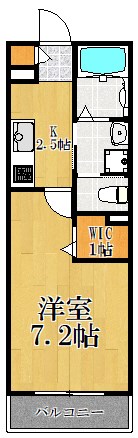 クエストコート 105号室 間取り