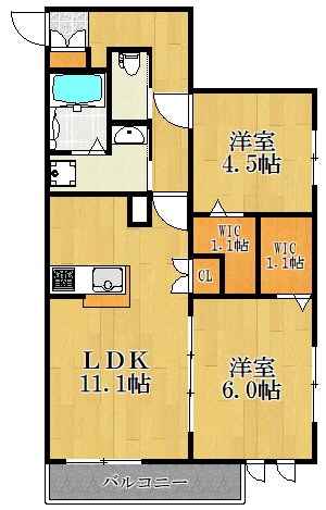 コンソランテ 105号室 間取り