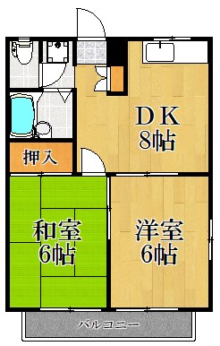グリーンパレス 203号室 間取り