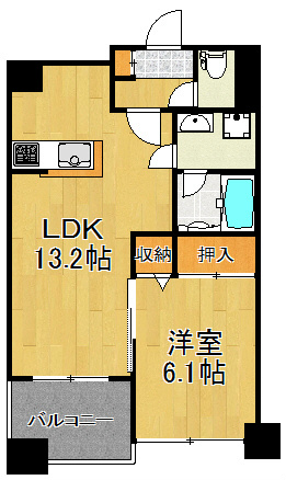 ベイヒルズ下末吉 301号室 間取り