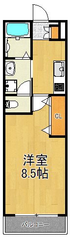 ラフィネ　アビタシオン 102号室 間取り