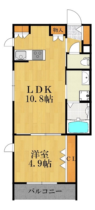 Espoir紺屋町 202号室 間取り