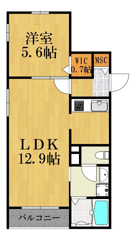 GLANZ HAUS 302号室 間取り